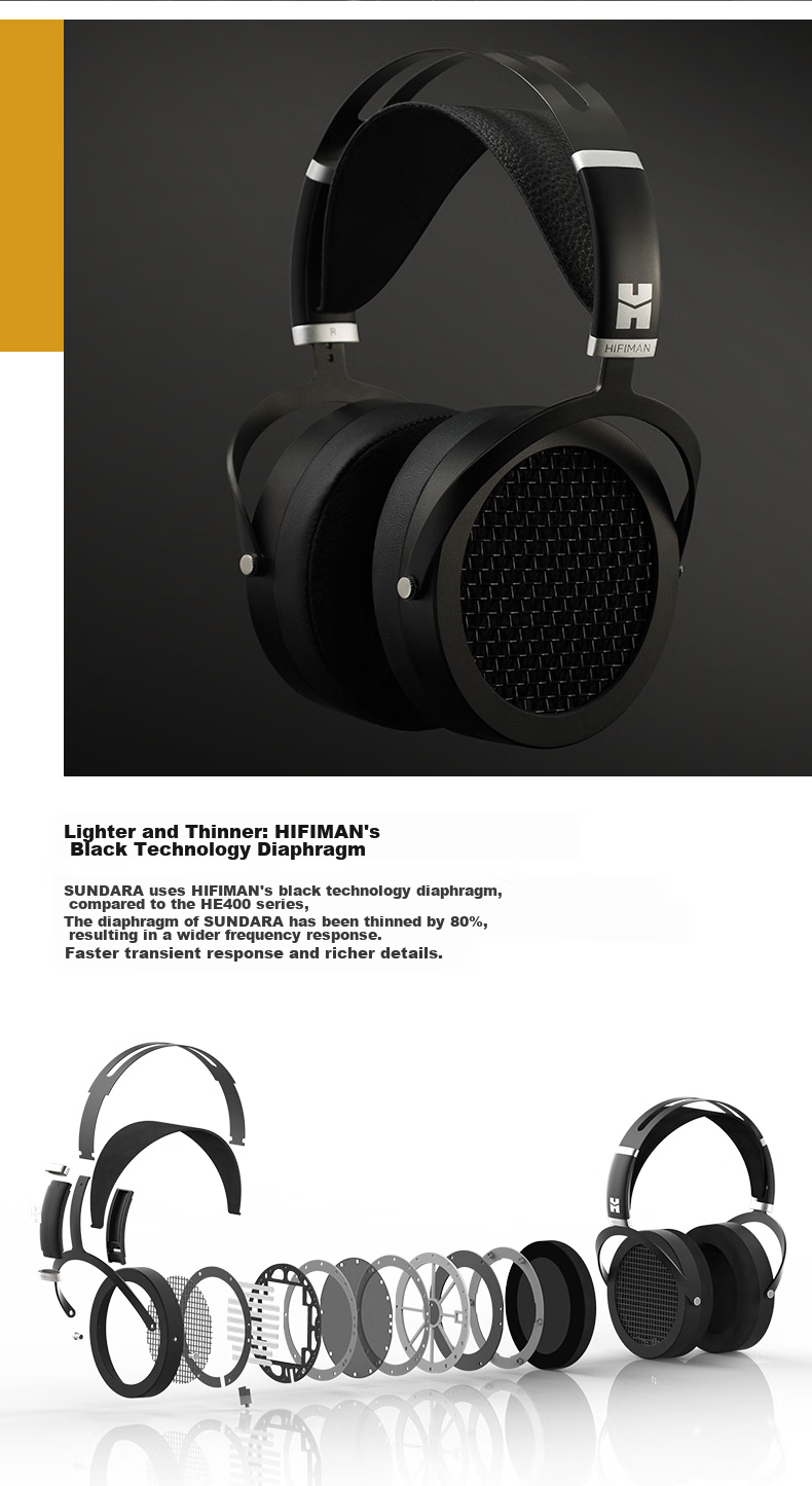Наушники HIFIMAN SUNDARA планарно-магнитные HIFI для компьютера, музыки и игр