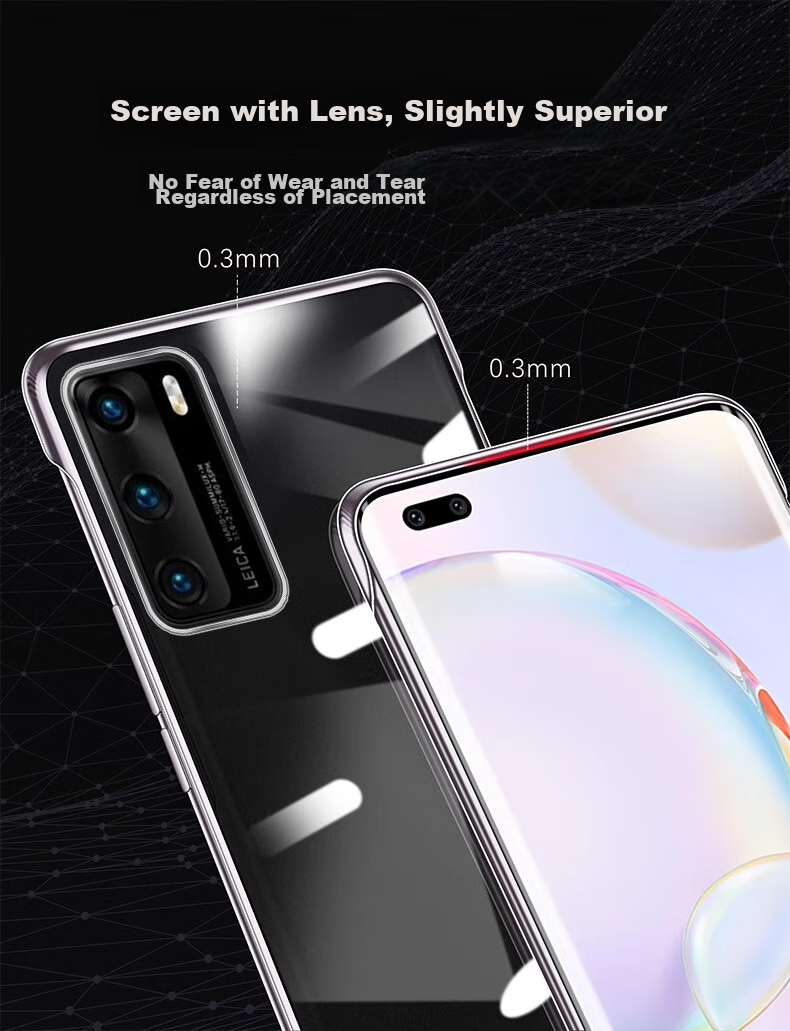 Чехол ZHIWEISHI для Huawei P40 Pro, ультратонкий, прозрачный, противоударный, с защитой от царапин