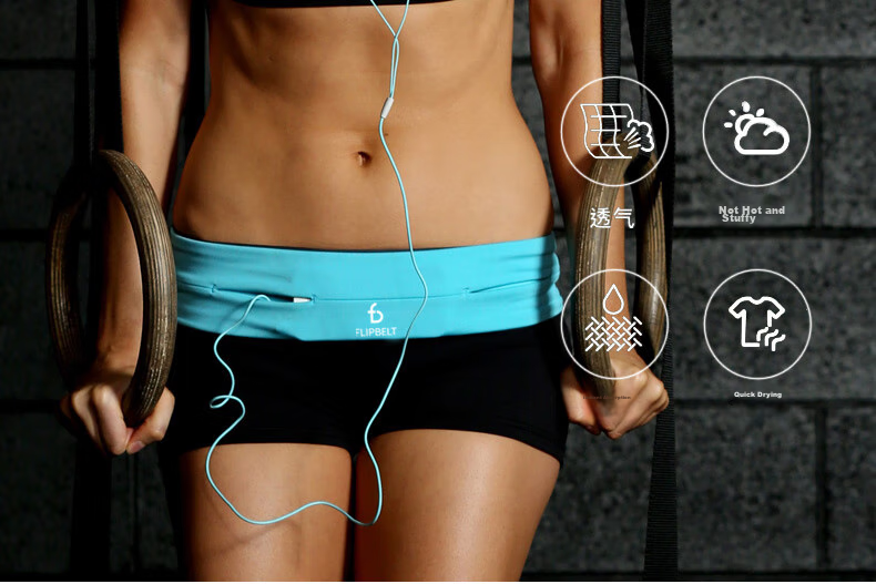 Пояс для бега Flipbelt Classic, унисекс, для марафона, невидимый карман для телефона, цвет "Далекое фиолетовое небо", размер L