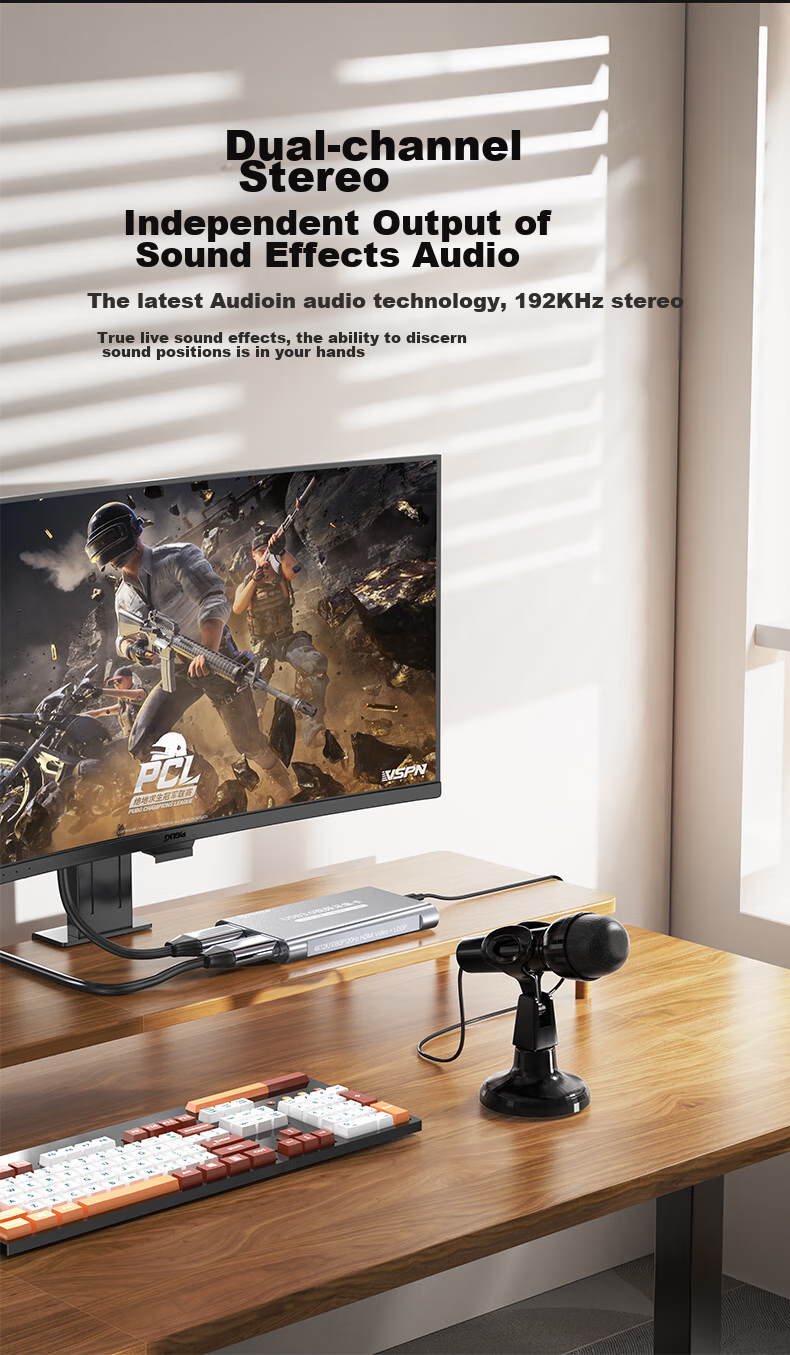 HDMI видеозахвата BIAZE 4K 60Hz, USB 3.0, для стриминга и записи игр, совместима с PS5/Xbox/Switch/iPad