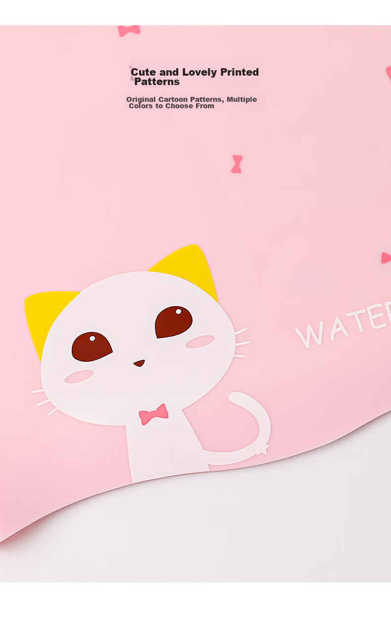 Детская шапочка для плавания WATERTIME с принтом "Кошачья принцесса", водонепроницаемая, из силикона, защищает волосы, для мальчиков и девочек