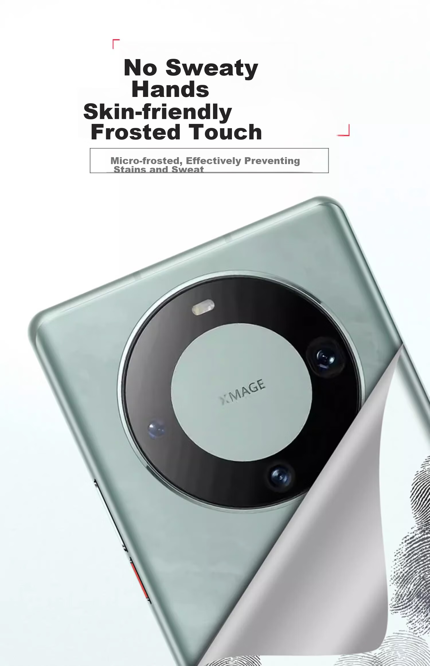 Чехол EDDGA для Huawei Mate60 Pro, ультратонкий, матовый, полупрозрачный, с полной защитой объектива, противоударный, приятный на ощупь