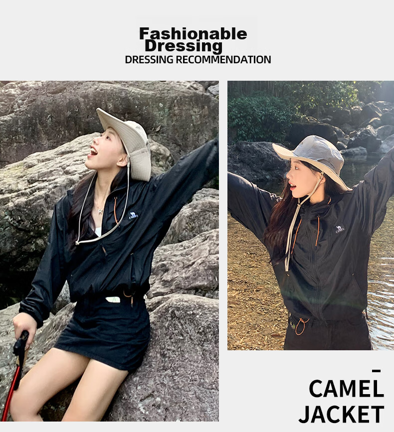 Круглая рыболовная шляпа CAMEL для мужчин и женщин, летняя легкая шляпа от солнца с широкими полями для защиты лица, хаки