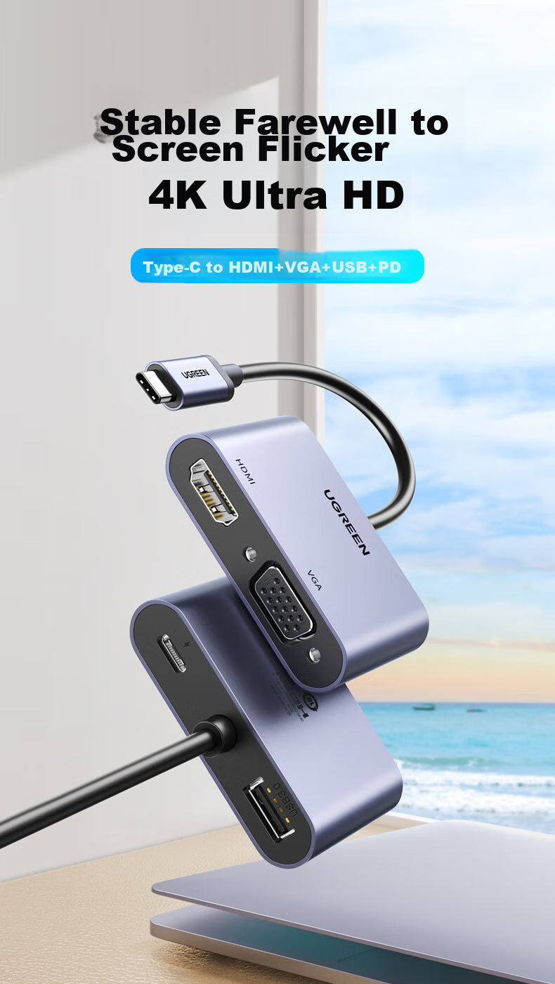 Адаптер USB-C HDMI/VGA