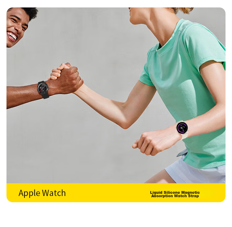 Ремешок MSSM Magnetic Loop для Huawei Watch 4 Pro/GT5/GT4/GT5 Pro, силиконовый, с магнитной застежкой, 22 мм, цвет "Звездный апельсин"