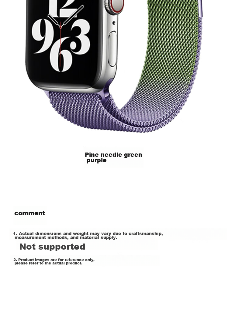 Ремешок ESCASE Milanese для Apple Watch SE 3/8/7/6/5/SE, миланская нержавеющая сталь с магнитным замком, двойной цвет, размер 38/40/41 мм