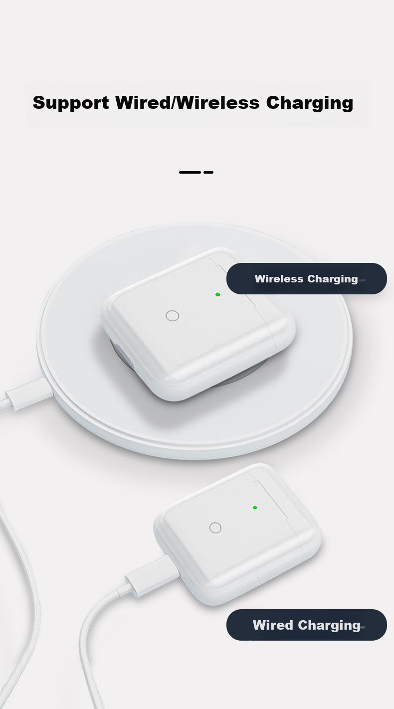 Зарядный чехол Masentek для Apple AirPods 1/2/3, беспроводной наушник, аккумулятор для утерянных или поврежденных чехлов