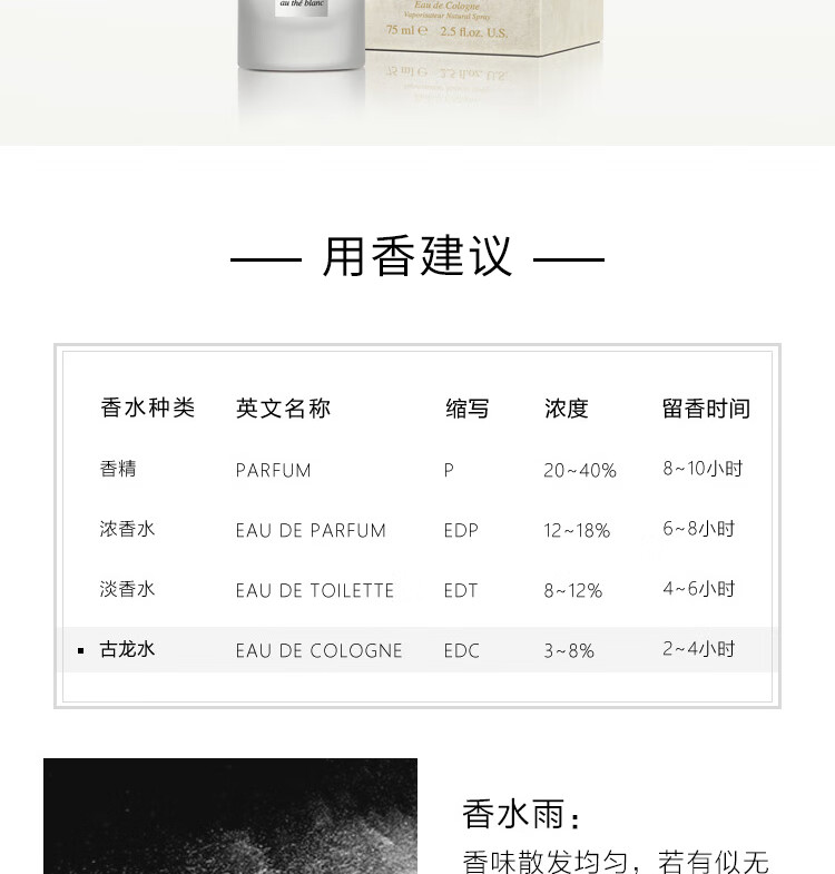 宝格丽 BVLGARI 茗珍中性古龙香水(白茶香)75ml 节日 生日礼物送男女生朋友 节日礼物