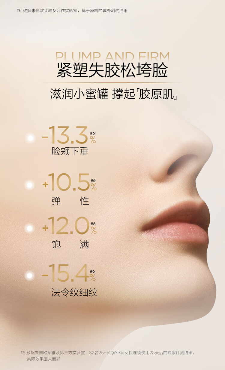 欧莱雅小蜜罐面霜60g 玻色因抗皱紧致 轻盈清爽面霜护肤品生日礼物女