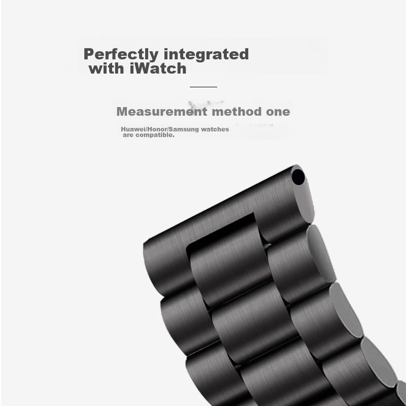Ремешок Stiger из нержавеющей стали для Huawei Watch 5/4/GT6/5/4/3/2/Pro/Porsche Design/Honor Magic 2/Oppo Watch 4 Pro, трехзвенный дизайн, черный, 22 мм