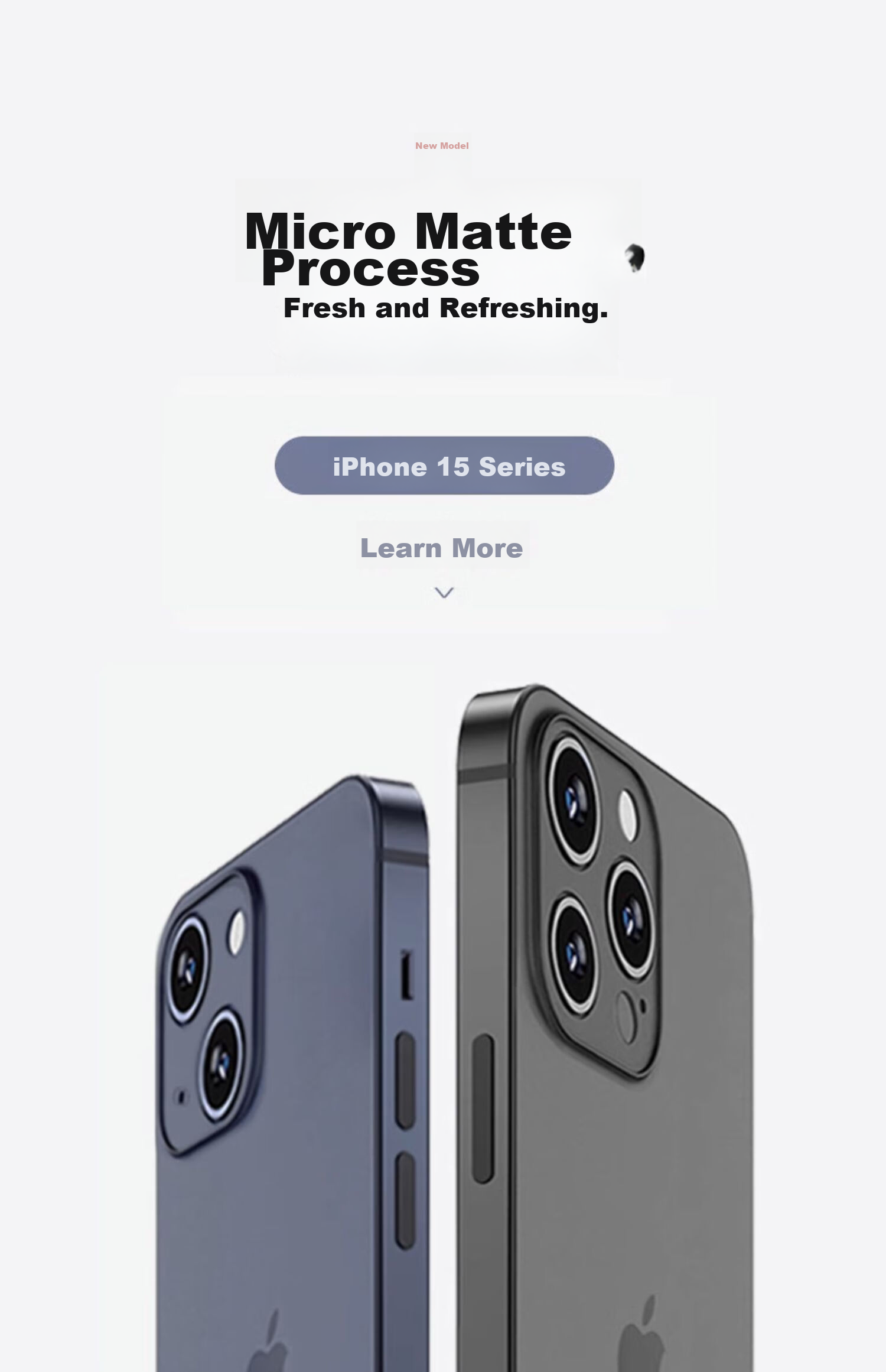 Чехол-накладка DIVI для Apple iPhone 13, ультратонкий, матовый, полупрозрачный, синий