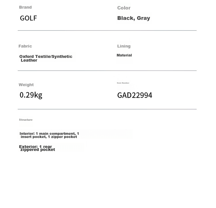 Сумка GOLF через плечо, мужская и женская, повседневная спортивная сумка, сумка для телефона и iPad, небольшая квадратная сумка