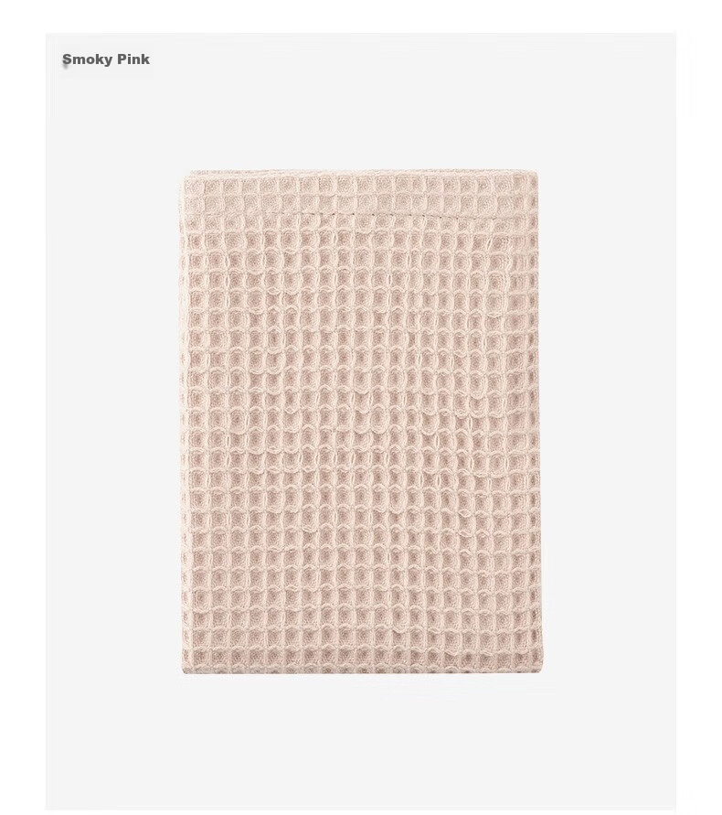 MUJI Полотенце для рук, хлопок, вафельная текстура, тонкое, светло-серое, 34x35 см