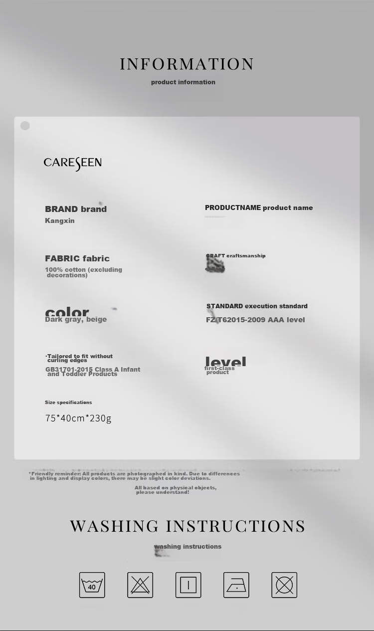 Canasin Полотенце из 100% хлопка, антибактериальное, плотное, впитывающее, для взрослых, для лица, банное, темно-серое, 75*40см