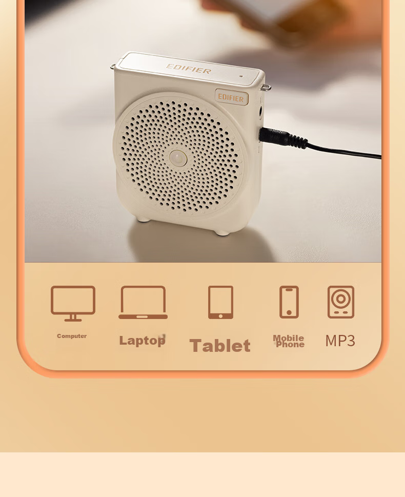 Портативный усилитель Edifier MF3 Mini, проводной, черный