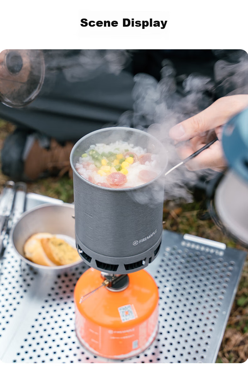 Автономная горелка FIRE-MAPLE G3 Heat-Gathering Single Pot, легкая, для туризма и альпинизма, ветрозащитная, с функцией сбора тепла