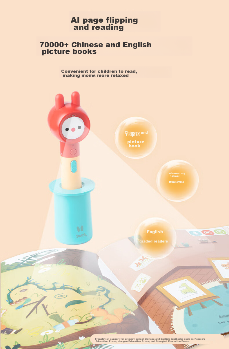 Умная ручка для чтения Huohuotu, развивающая игрушка для детей дошкольного возраста, английское просвещение, обучающее устройство для мальчиков и девочек, подарок на Новый год