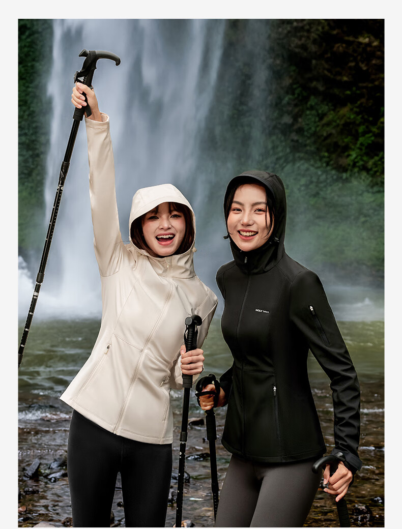Женская куртка MOLY VIVI Slim-Fit Soft Shell Jacket, ветрозащитная и водонепроницаемая, для активного отдыха и туризма, осень-зима