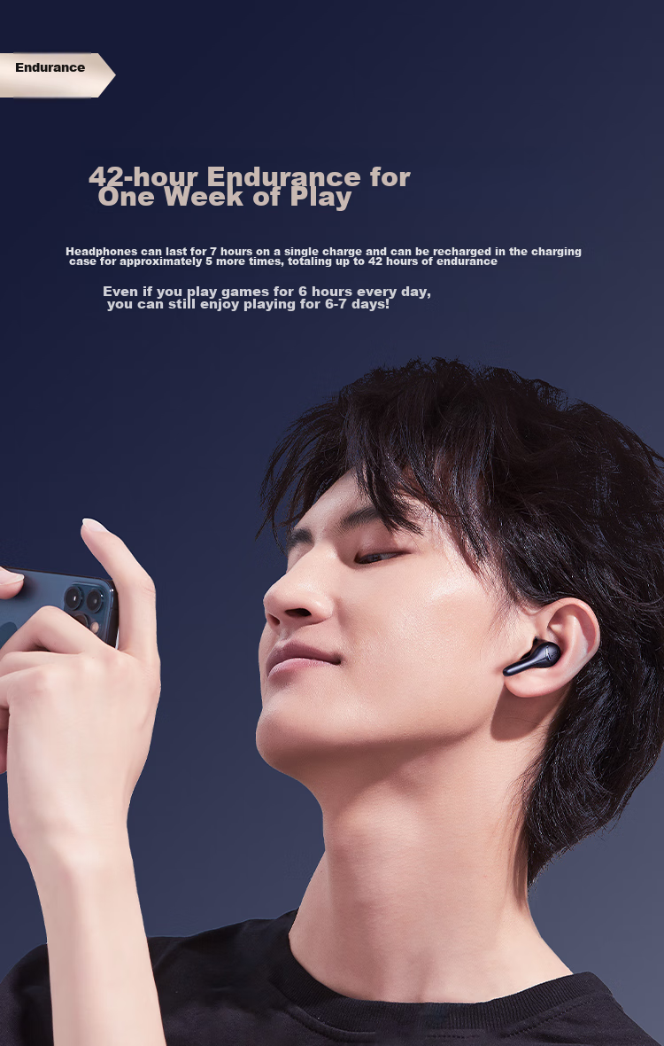 Беспроводные наушники iGene G2 с 4-микрофонным шумоподавлением, Bluetooth 5.4, низкая задержка, для игр и звонков