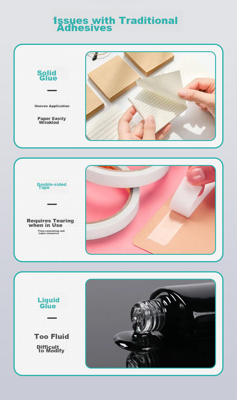 Клей-карандаш M&G Classic Dot Glue, 8 м*6 мм, двусторонний скотч, 3 шт.