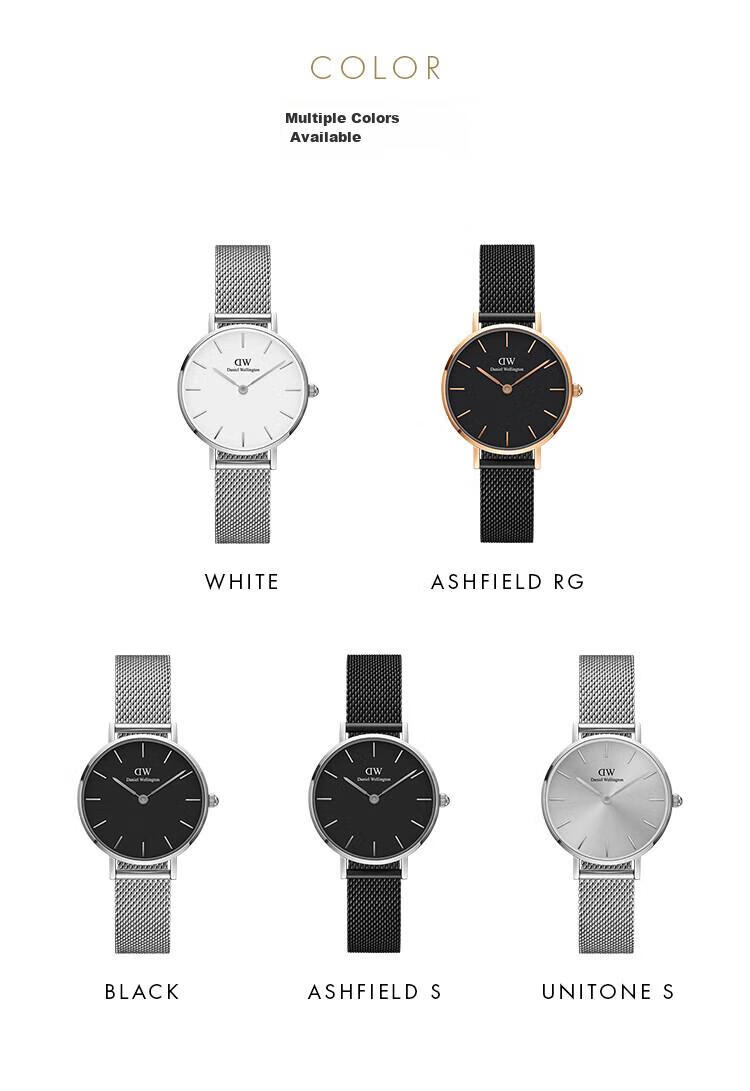 Женские наручные часы Daniel Wellington DW220, кварцевые, с белым циферблатом и стальным браслетом, 28 мм
