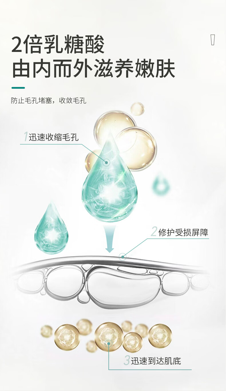 碧素堂（BISUTANG）BST洗面奶屈臣i氏乳糖酸去黑头粉刺收缩毛孔控油敏感肌BUV洗面奶 1瓶装【2瓶以上配套洗脸工具】