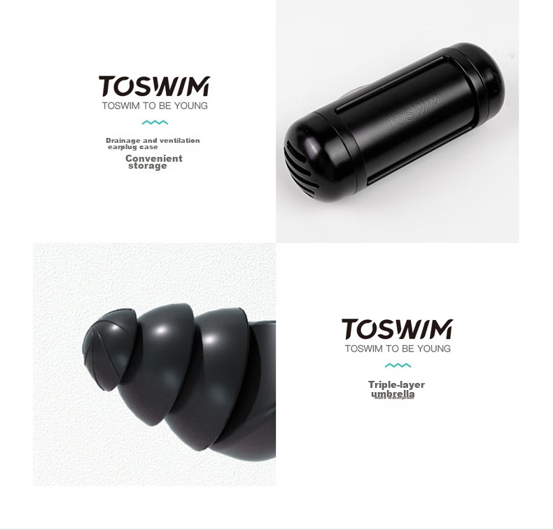Профессиональные водонепроницаемые беруши TOSWIM для плавания, защита от отита, для купания и плавания, коралловый риф