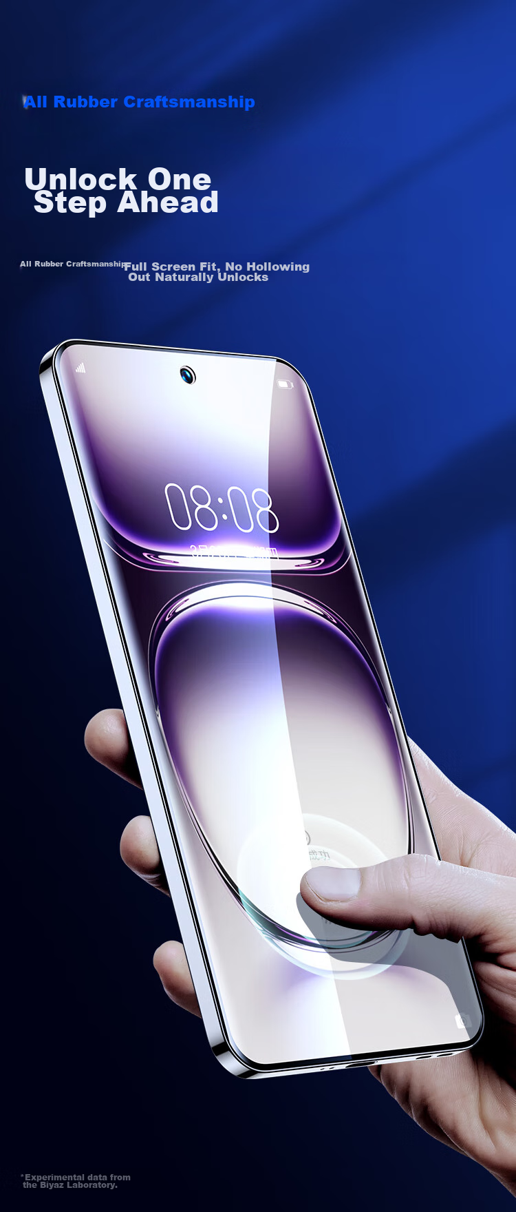 Защитная гидрогелевая пленка BIAZE для OPPO Reno12 / Reno12 Pro, полное покрытие, противоударная, антиотпечатки