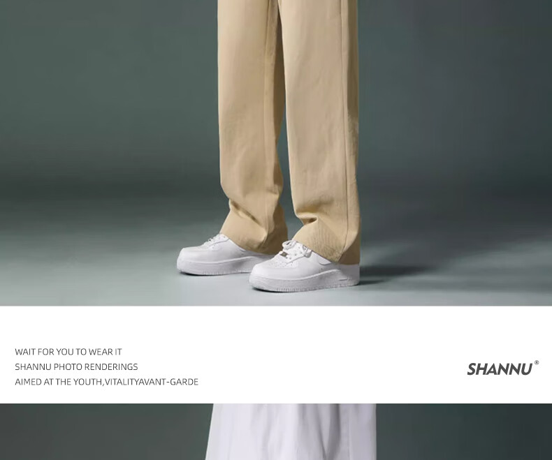 Мужские брюки SHANNU, осень-зима, утепленные, из чистого хлопка, черные, прямые, свободные, широкие, повседневные брюки, хаки, M