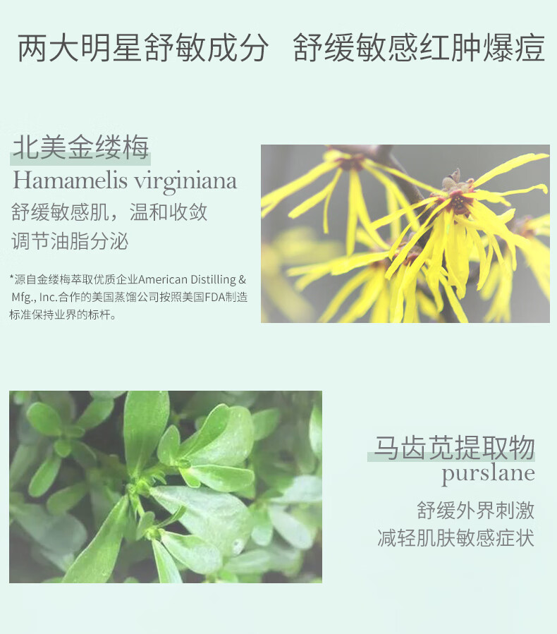 善草纪清影水乳套装 控油保湿舒缓补水油敏肌学生男女护肤品