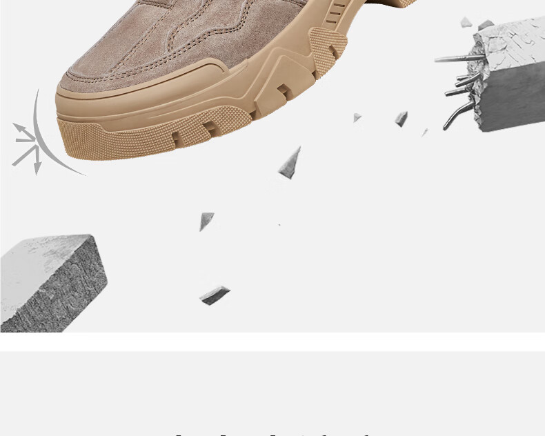 Кроссовки мужские CAMEL Retro Outdoor Hiking Workwear Casual Low-Top Shoes, G13A342170, Хаки, Размер 38