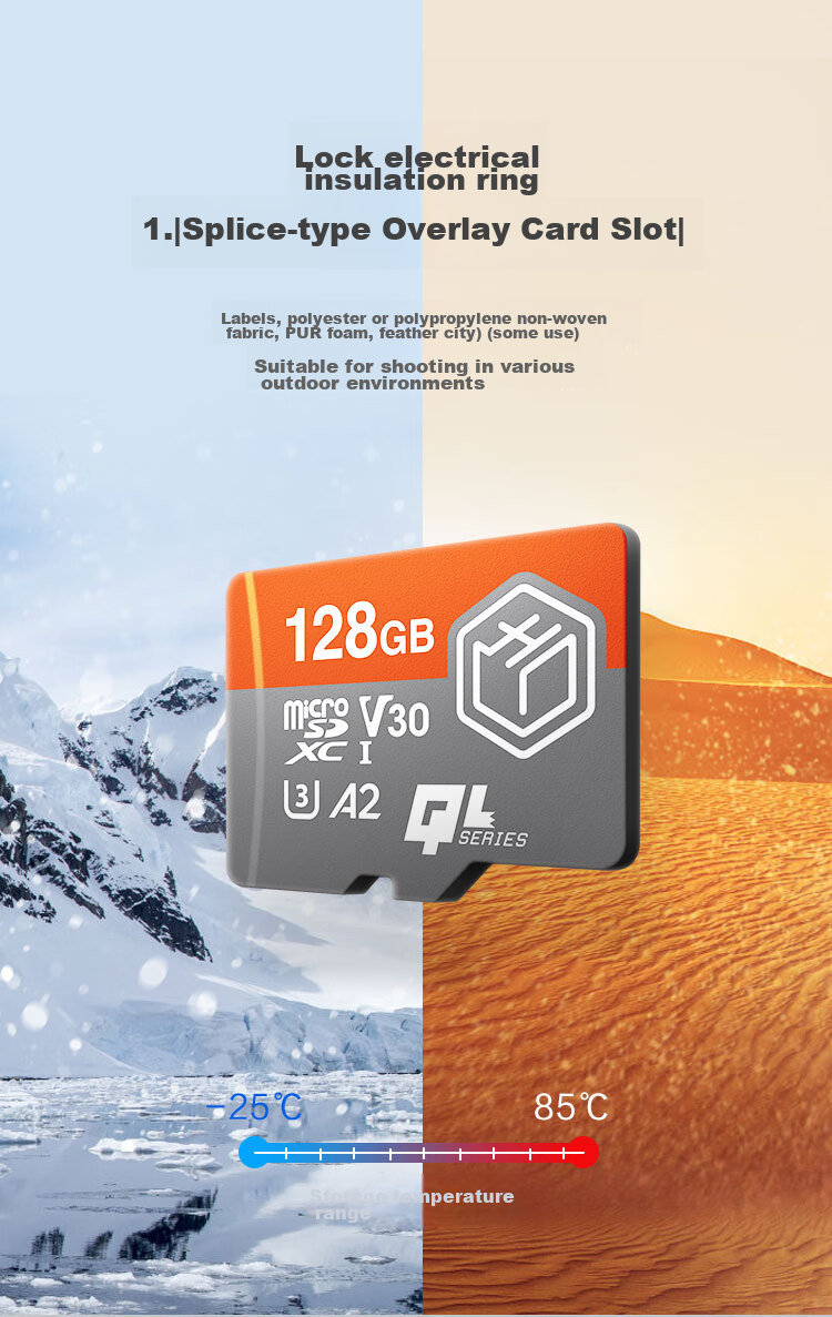 Карта памяти JD Original 128GB Kylin Series TF (MicroSD) U3 C10 A2 V30 для смартфонов, планшетов и игровых приставок