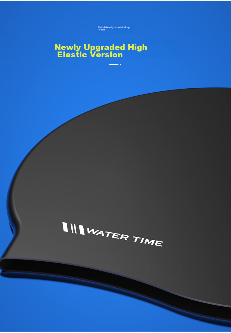 Шапочка для плавания WATERTIME / Shuichuan, силиконовая, водонепроницаемая, удобная, с защитой ушей, белая