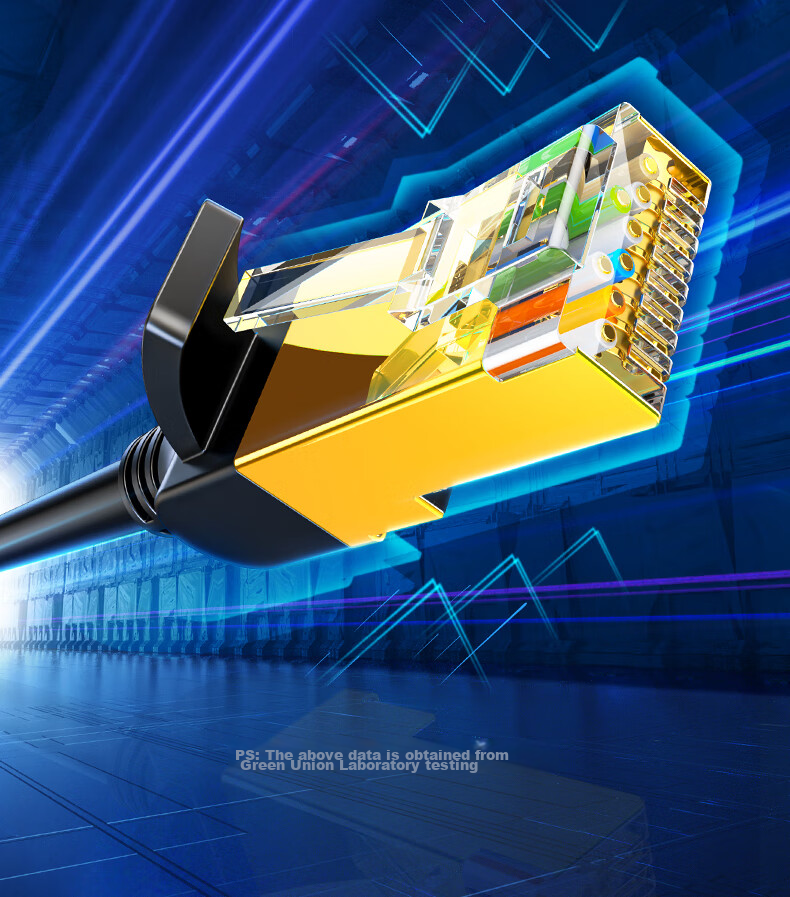 Кабель UGREEN CAT7 Ethernet, чистая медь, 10 Gigabit, экранированный, сетевой кабель для компьютера, широкополосного доступа, игр, витая пара, совместимый с патч-кордом 2.5G, 5 метров, 11271