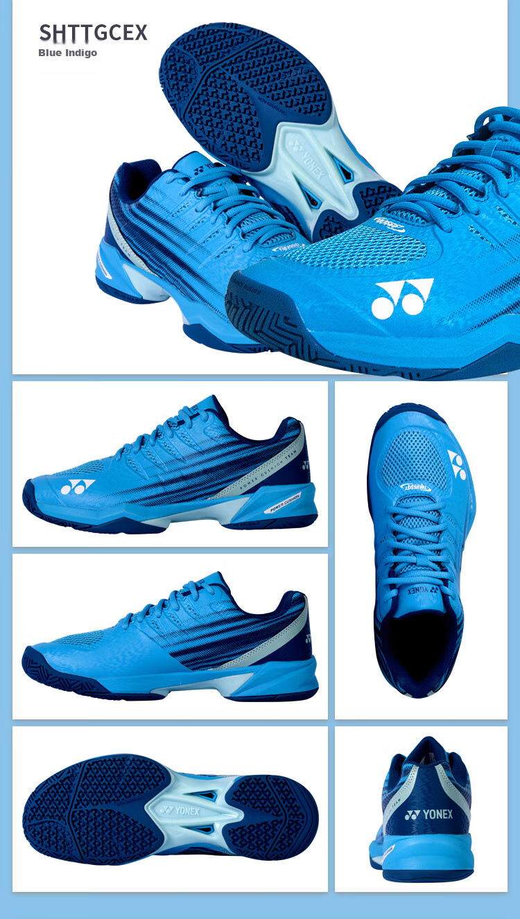 YONEX Теннисные кроссовки, противоскользящие, амортизирующие, профессиональные спортивные кроссовки для соревнований и тренировок SHTTWGCEX, белый/красный, размер 43