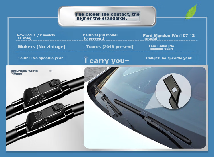 Дворники Aoye для Ford Fiesta 2009-2012, бескаркасные, оригинальный размер, 1 пара, 26+15 дюймов