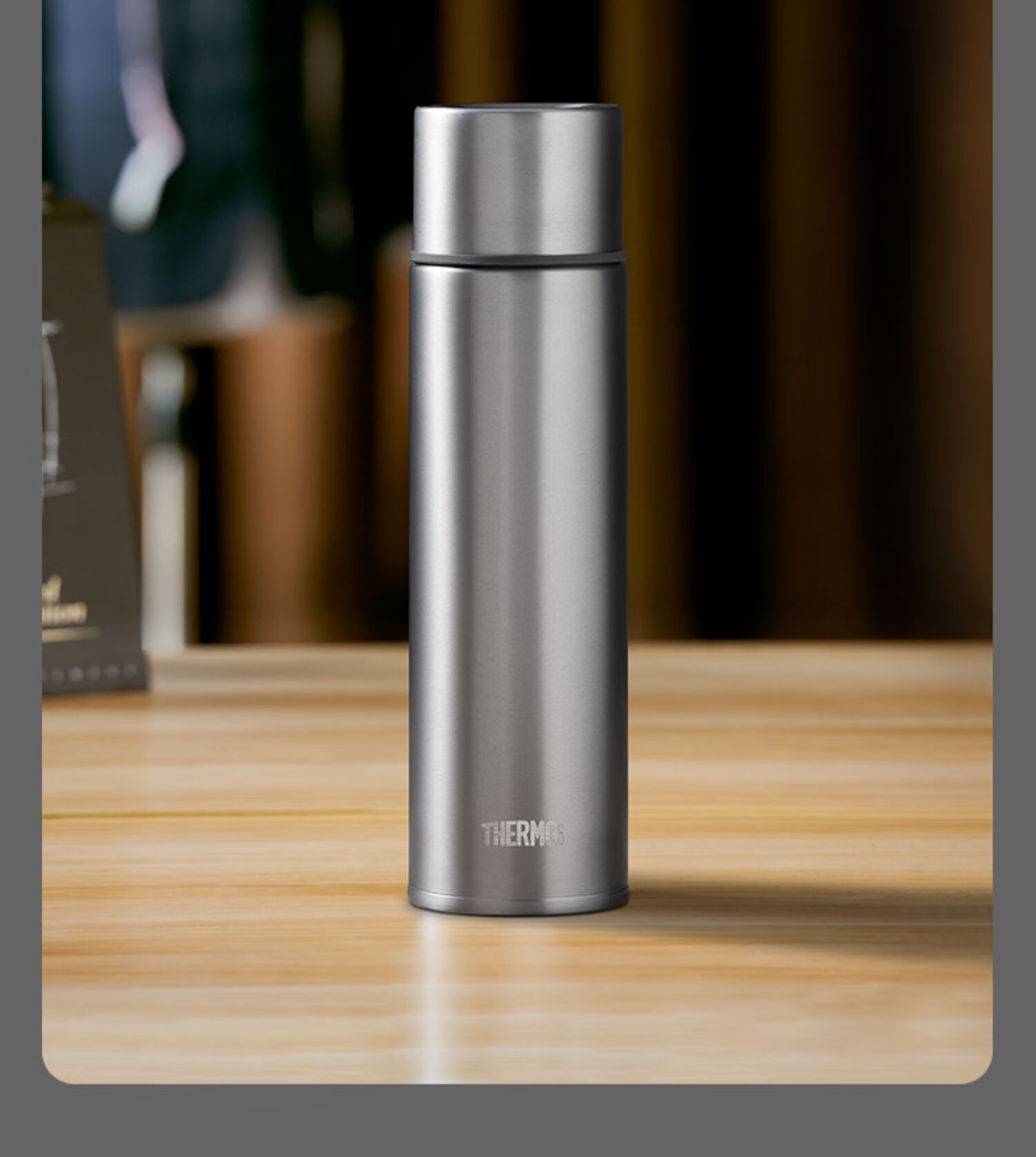 Термос THERMOS Pure Titanium, 500 мл, портативный, для спорта и путешествий, для мужчин и женщин, подарок на Новый год, TCTE-BK