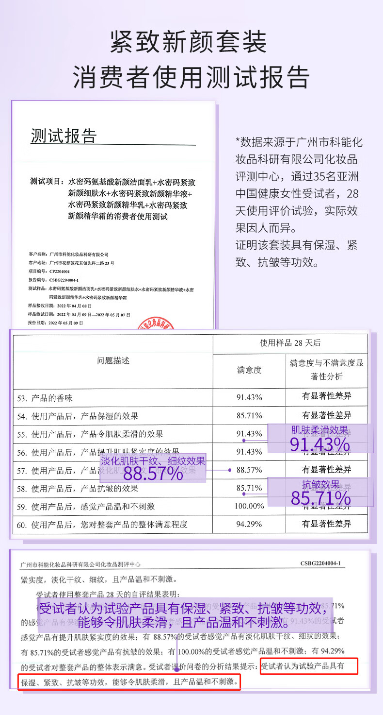 水密码紧致新颜护肤套装礼盒洁水乳面霜淡纹五件套送女友礼物