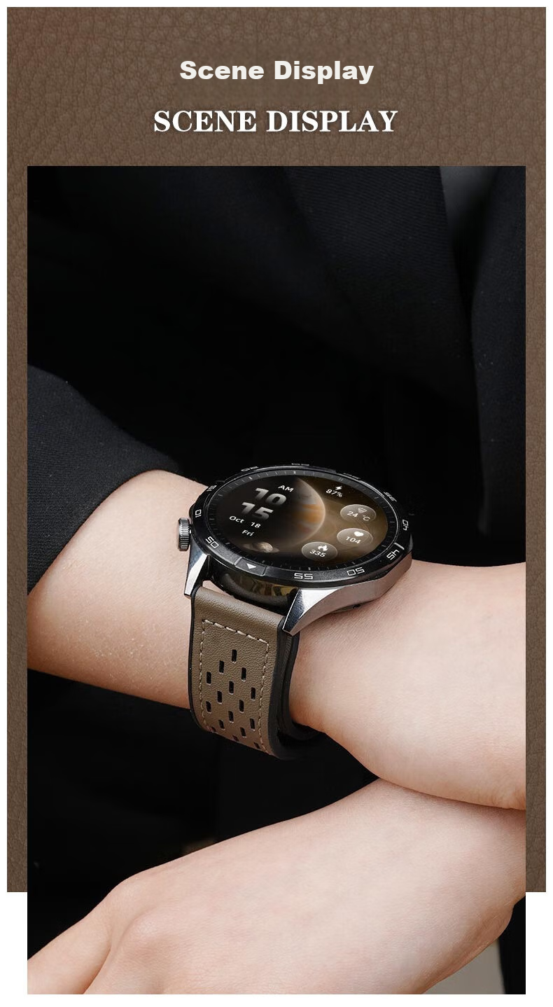 Ремешок Watchbond для Huawei Watch GT6, GT6 Pro, Watch 5, Watch 4, GT 5 Pro, GT 5, GT 4, из натуральной кожи Crazy Horse, с магнитной застежкой