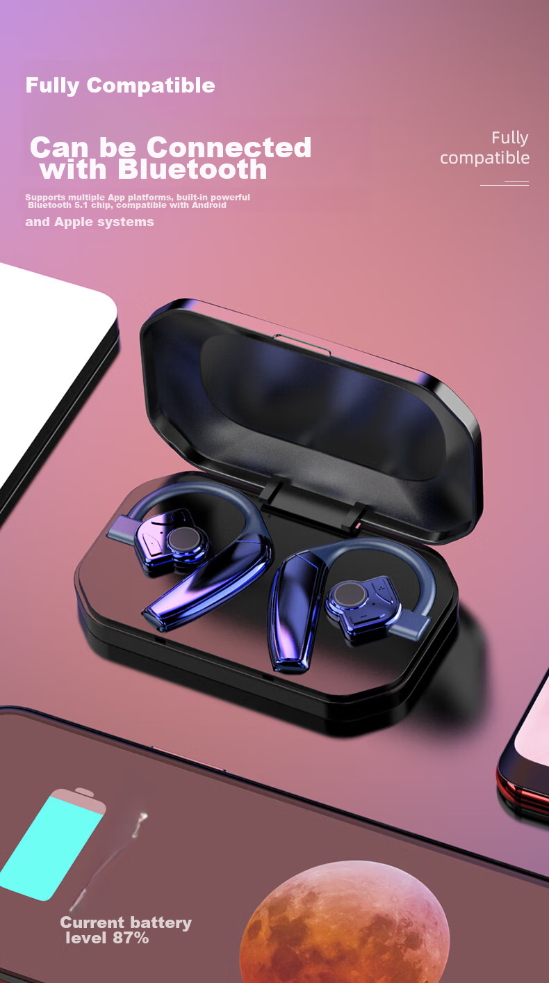 Беспроводные Bluetooth-наушники Guiyin B1 с двойным ухом, сверхдолгим временем ожидания, внутриканальные, для бега, спорта, музыки, вождения, с шумоподавлением, совместимые с Huawei, OPPO, Apple, Vivo