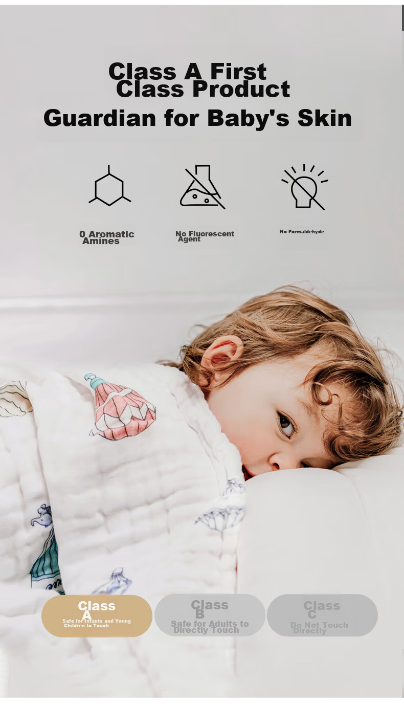Детское полотенце EMXEE, муслиновое, 105x105 см, для новорожденных, хлопковое, с рисунком "Небесное путешествие"