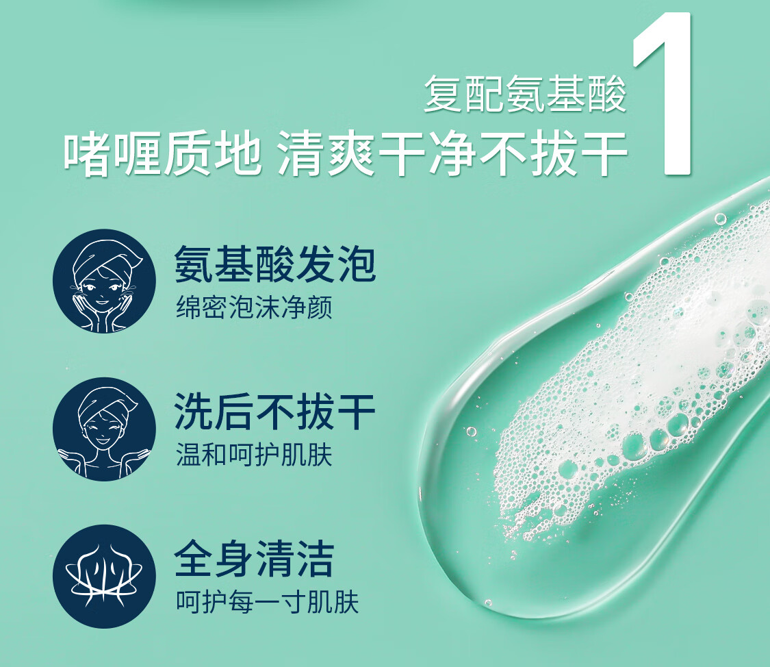 适乐肤（CeraVe）氨基酸洁面啫喱473ml(温和清洁泡沫洗面奶混油性男女控油洁面)