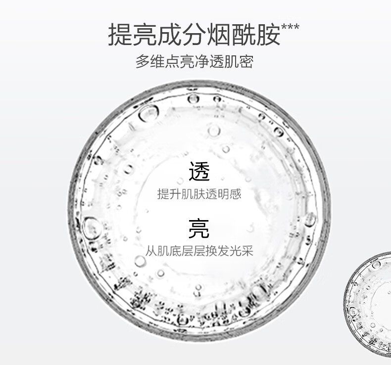 一叶子套装女 补水保湿收缩毛孔提亮肤色玻尿酸滋润肌肤 雪耳洗面奶水乳熬夜精华面霜化妆护肤品套装礼盒 【烟酰胺光感水润熬夜精华液大容量 60ml】