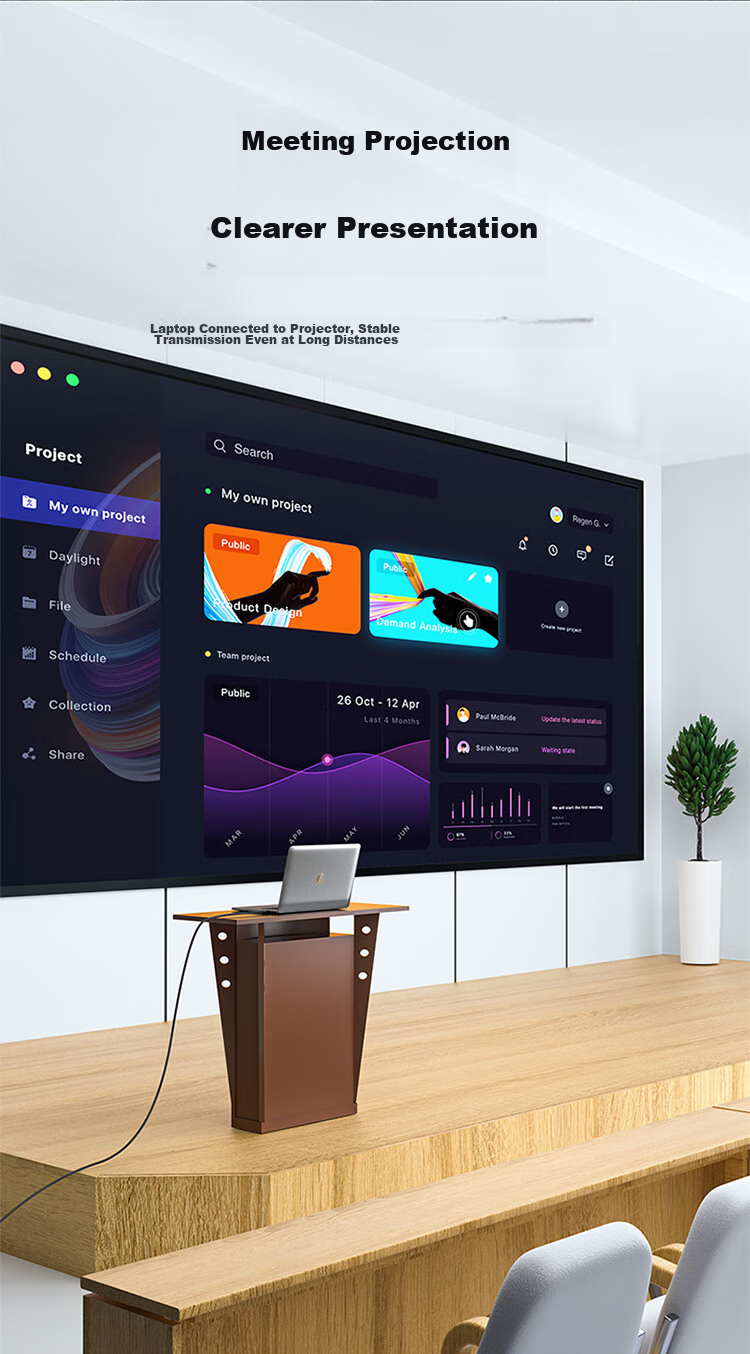 Кабель SAMZHE HDMI версии 2.0, цифровой кабель высокой четкости 4K, 3D видеокабель, кабель для подключения ноутбука к телевизору, проектору, монитору, черный, 10 метров, BK-100