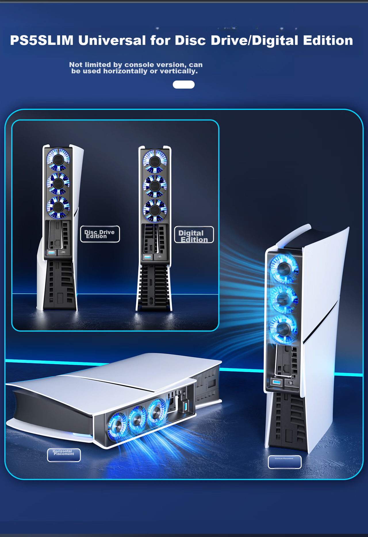 Магнит на холодильник "Компьютерные игры" Liangzhi (IINE) L960 для PS5 Slim, универсальный, с интеллектуальным контролем температуры