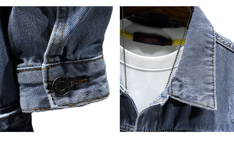 Джинсовая куртка Jeanswest мужская, весна 2026, трендовая рабочая куртка с отложным воротником, синяя, XL