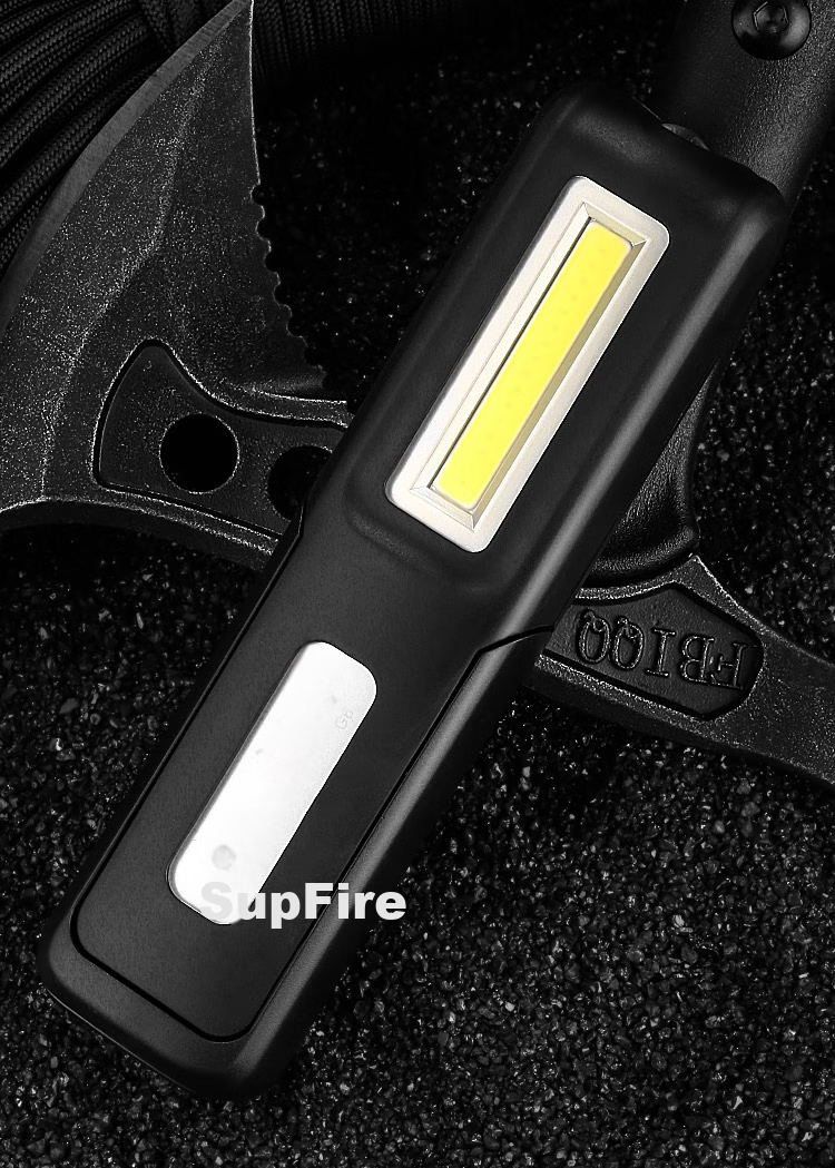 Фонарик SupFire G6, многофункциональный с магнитом, USB-перезаряжаемый светодиодный рабочий фонарь для улицы и дома, авторемонт