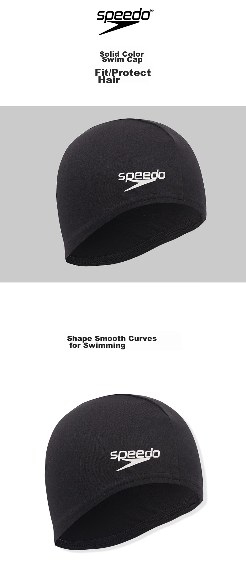 Шапочка для плавания Speedo Breathable Quick-Dry, высокая эластичность, для тренировок, морская синь