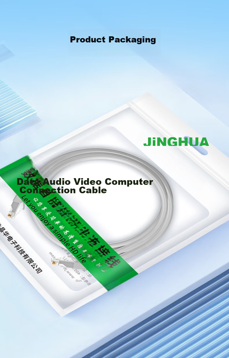 Сетевой кабель Jinghua CAT6 Gigabit Ethernet, 1 метр, серый