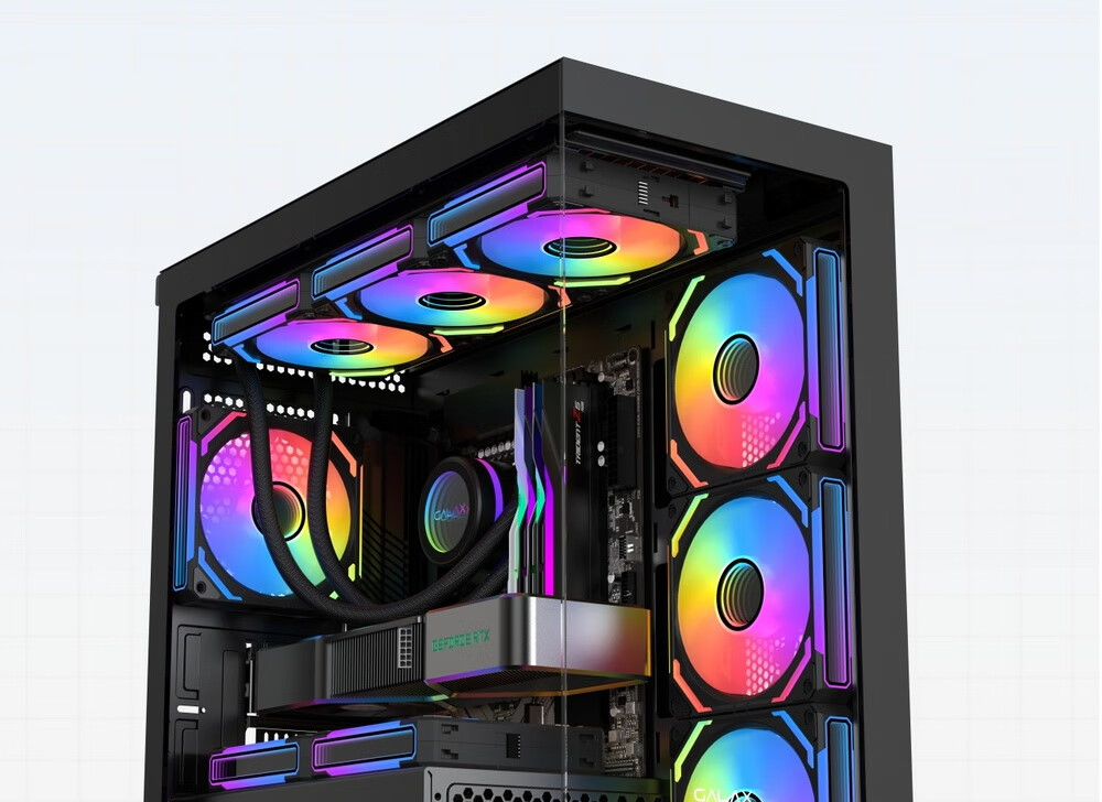 Компьютерный корпус Yingchi Aurora 3-M White (M-ATX/360мм), белый, с панорамным обзором